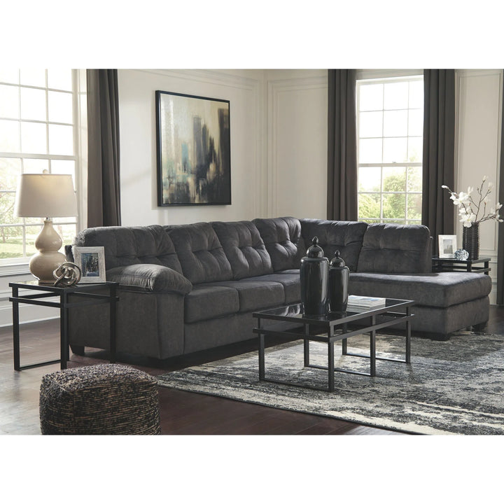 Ashley 70509/66/17 Accrington - Granite - 2-Piece Sectional with Chaise