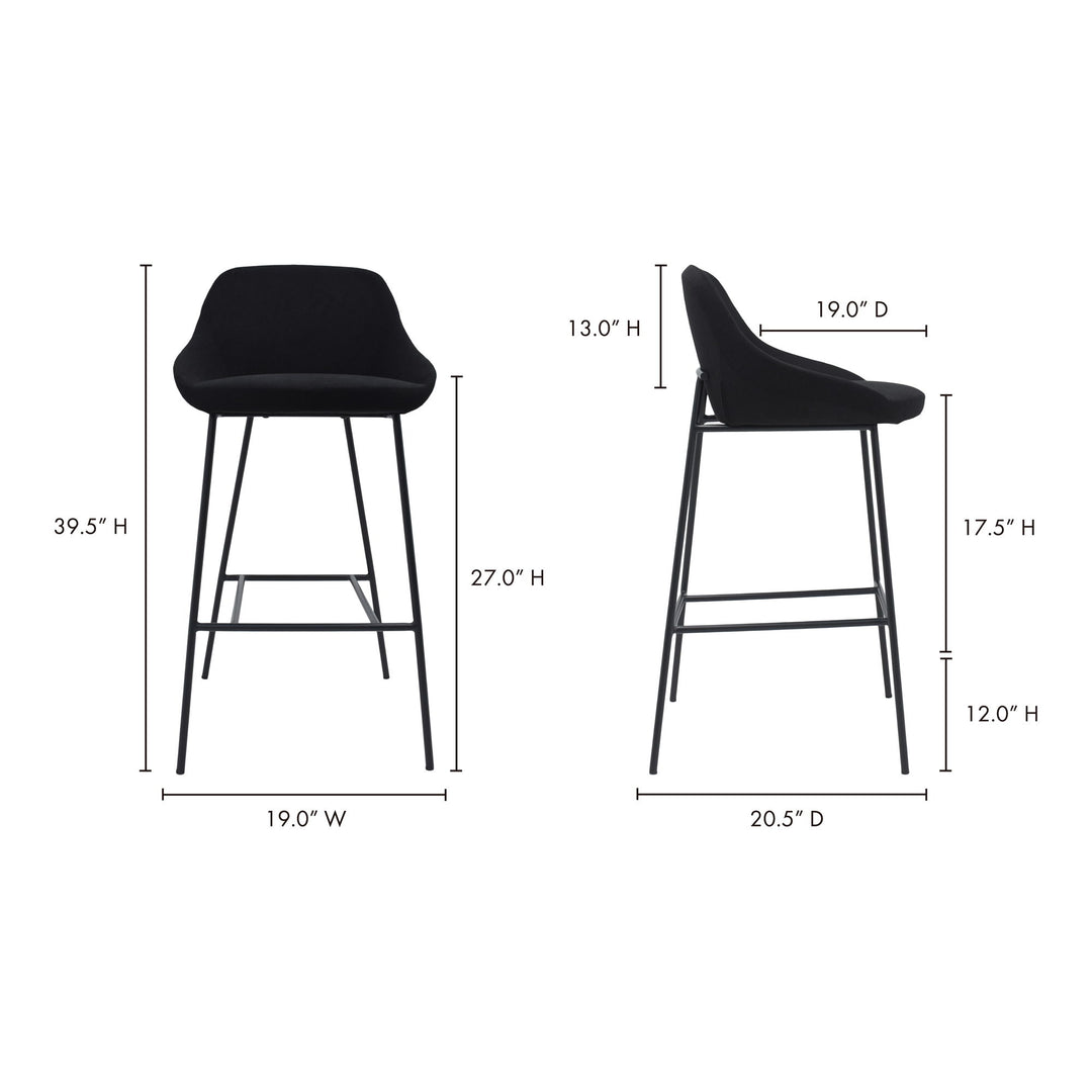 Shelby - Barstool - Black