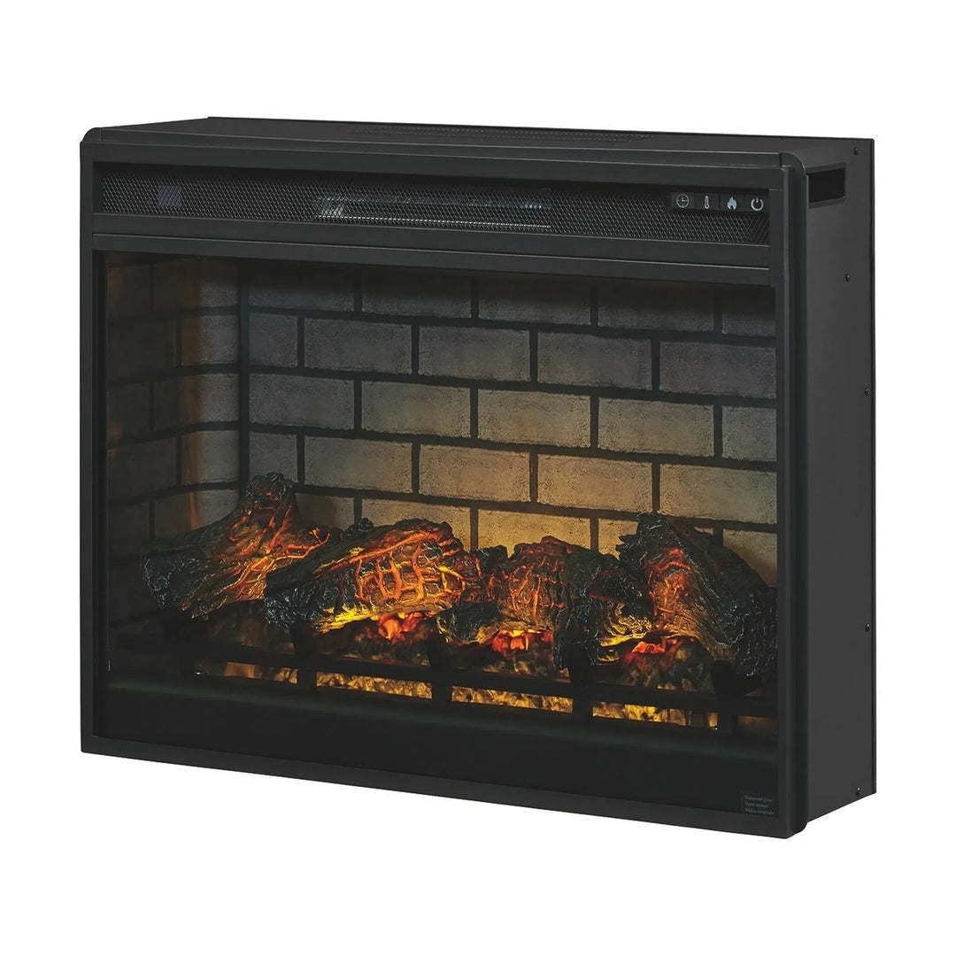 Ashley W100-121 Entertainment Accessories - Black - LG Fireplace Insert Infrared