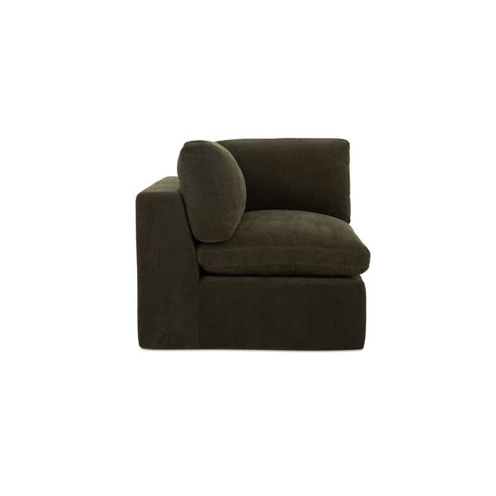 Cates - Corner Chair - Dark Green