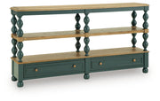 Finnworth - Console Sofa Table - Blue / Brown