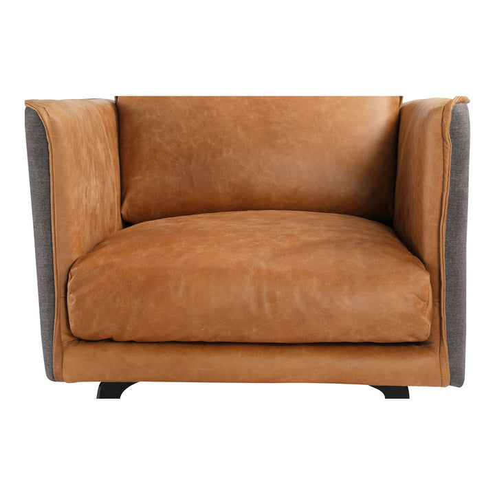 Messina - Leather Armchair - Light Brown