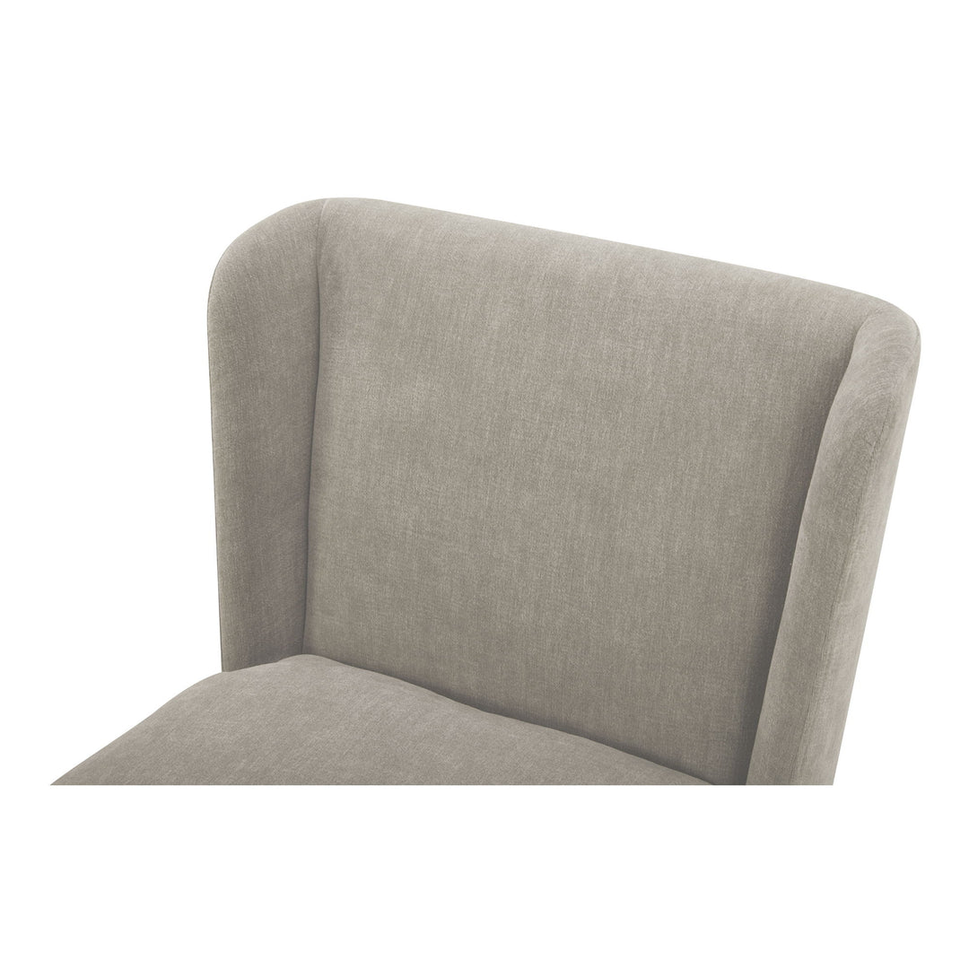 Cormac - Rolling Dining Chair Performance Fabric - Capri Sapphire