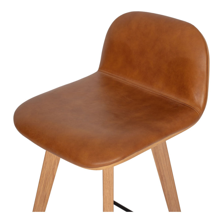 Napoli - Leather Counter Stool - Tan