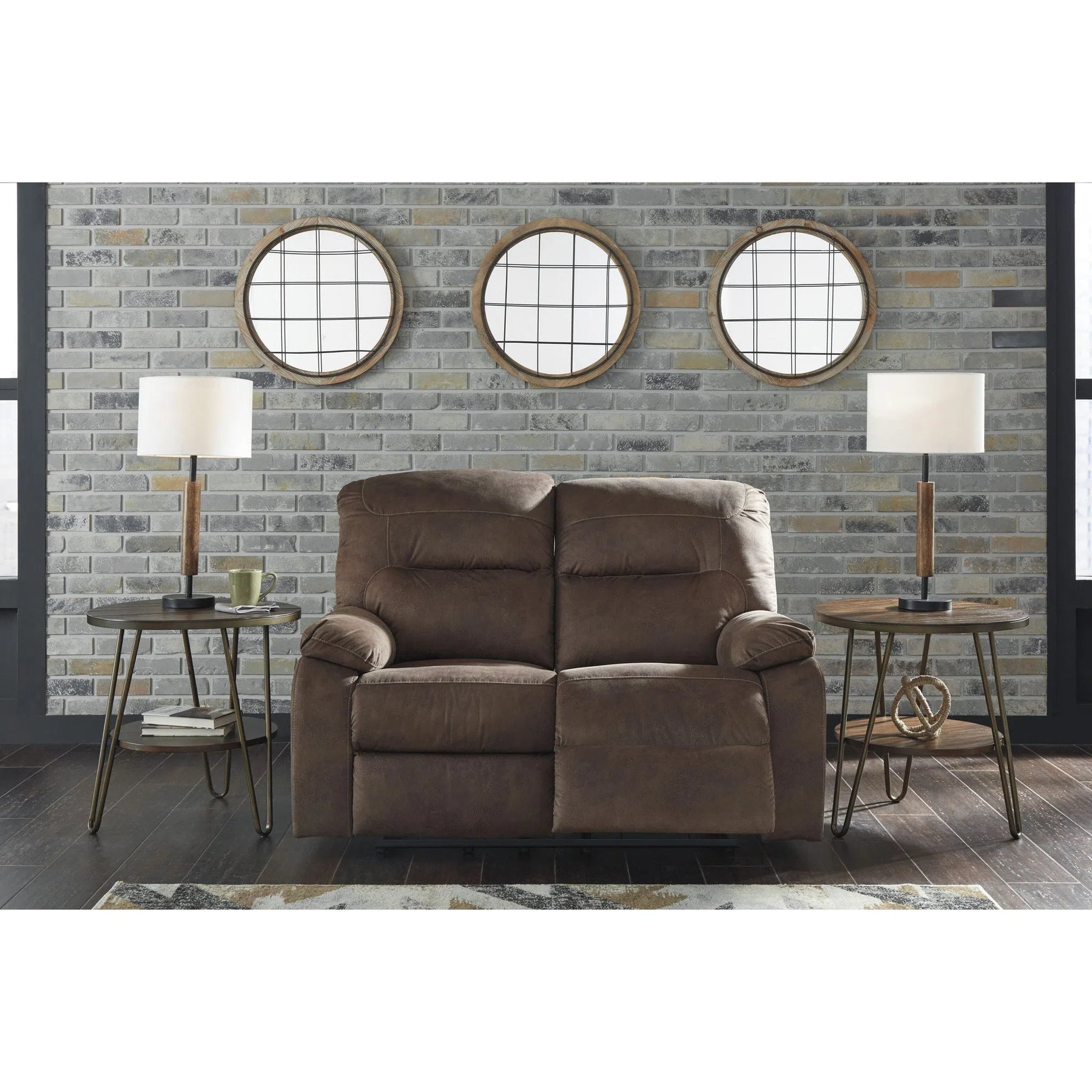 Ashley bolzano reclining online loveseat