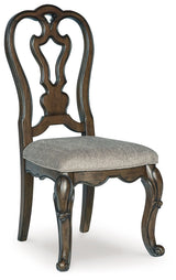 Maylee - Dark Brown - Dining Upholstered Side Chair