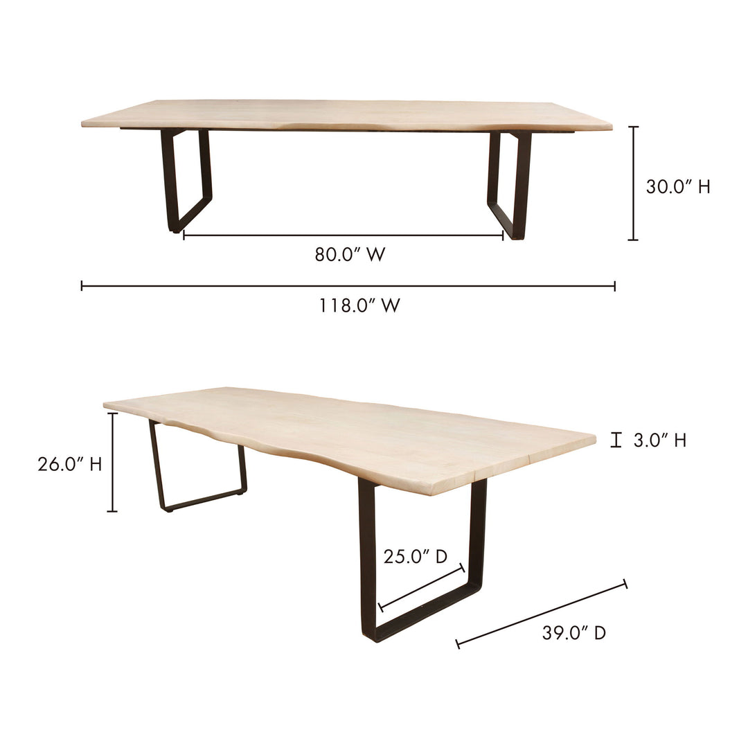 Wilks - Dining Table - Silver Gray