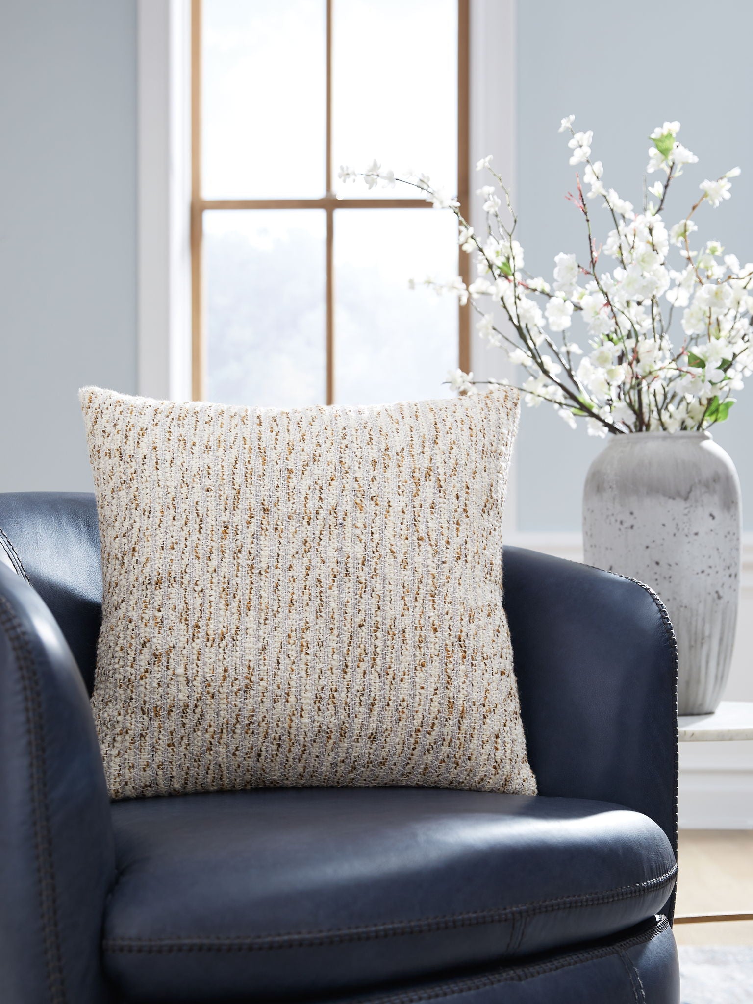 Abler - Pillow (Set of 4) - Ivory / Gray / Gold
