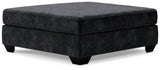 Lavernett - Oversized Accent Ottoman - Charcoal