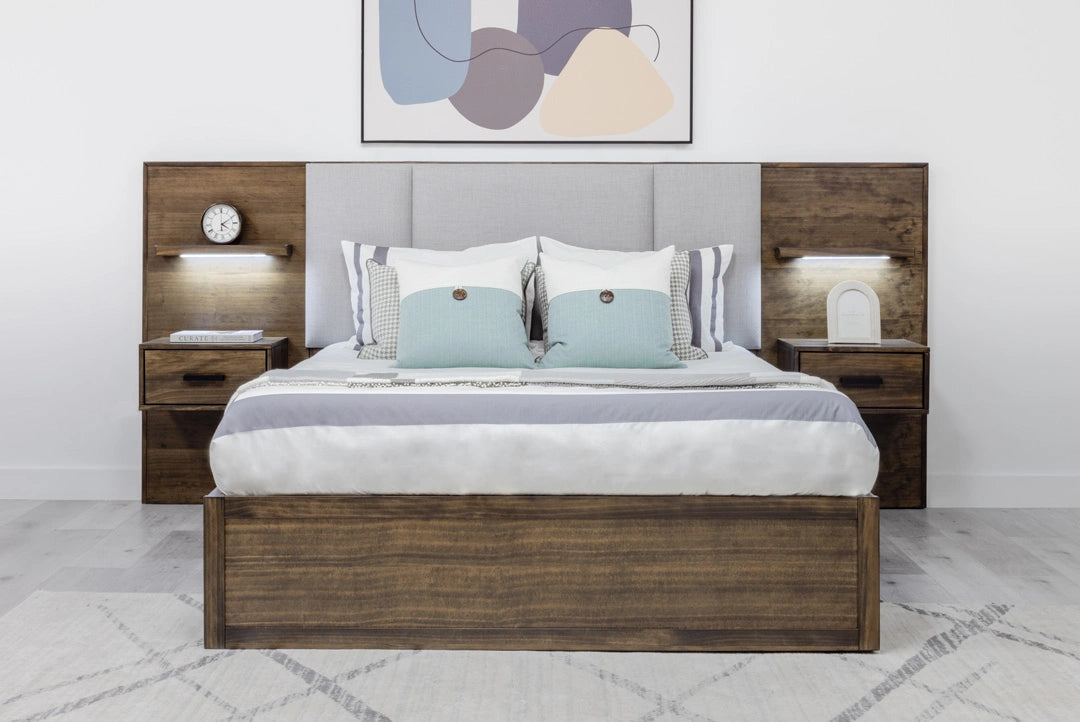 Oliver Storage Bed w/ Floating Nightstands