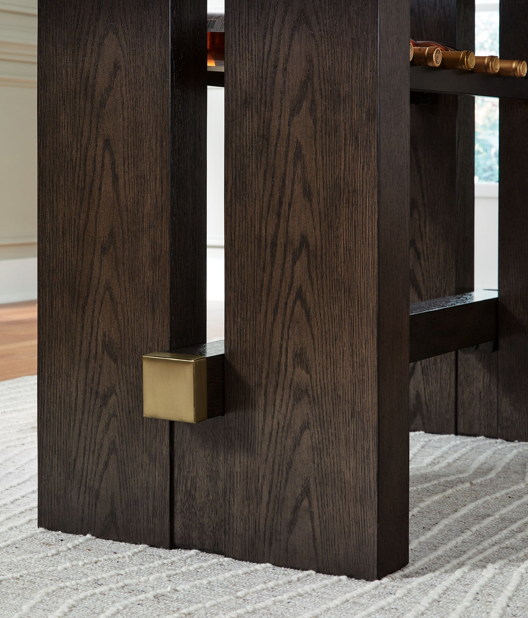 Burkhaus - Dark Brown - Rectangular Dining Room Counter Table