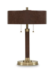 Arcmond - Metal Table Lamp - Brown / Gold Finish