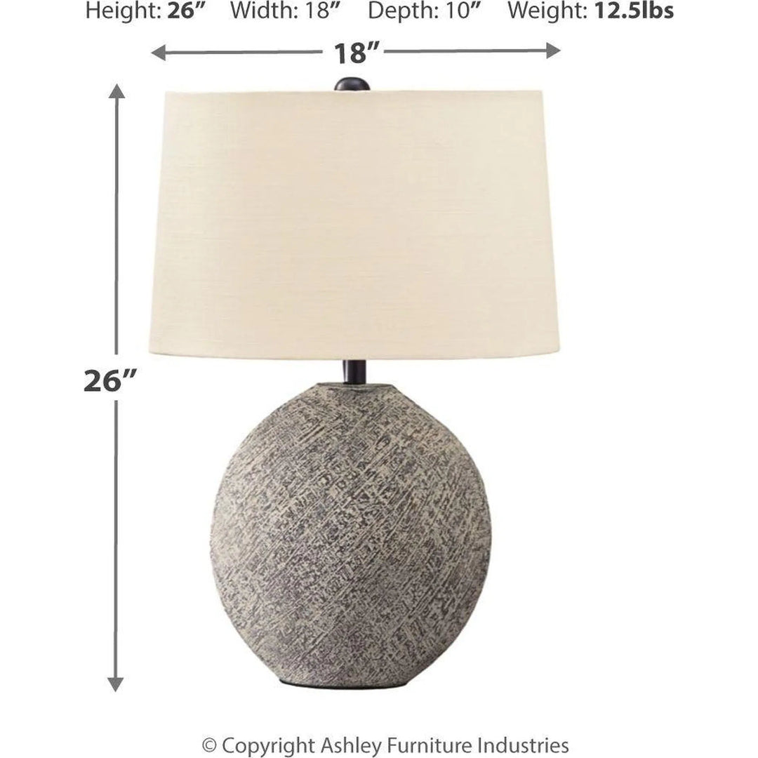 Ashley L235624 Harif - Beige - Paper Table Lamp (1/CN)