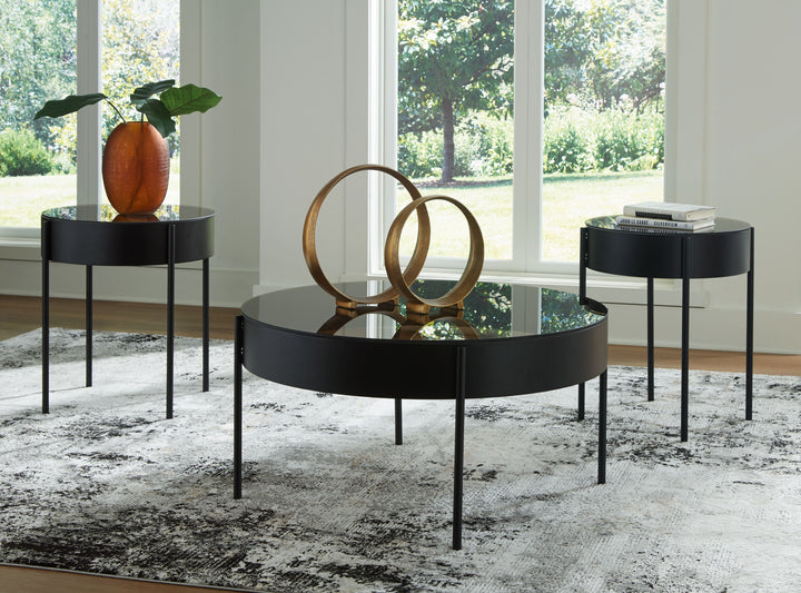 Ardoline - Black - Occasional Table Set (Set of 3)