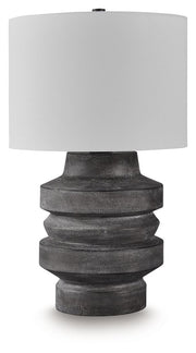 Wahida - Poly Table Lamp - Distressed Black