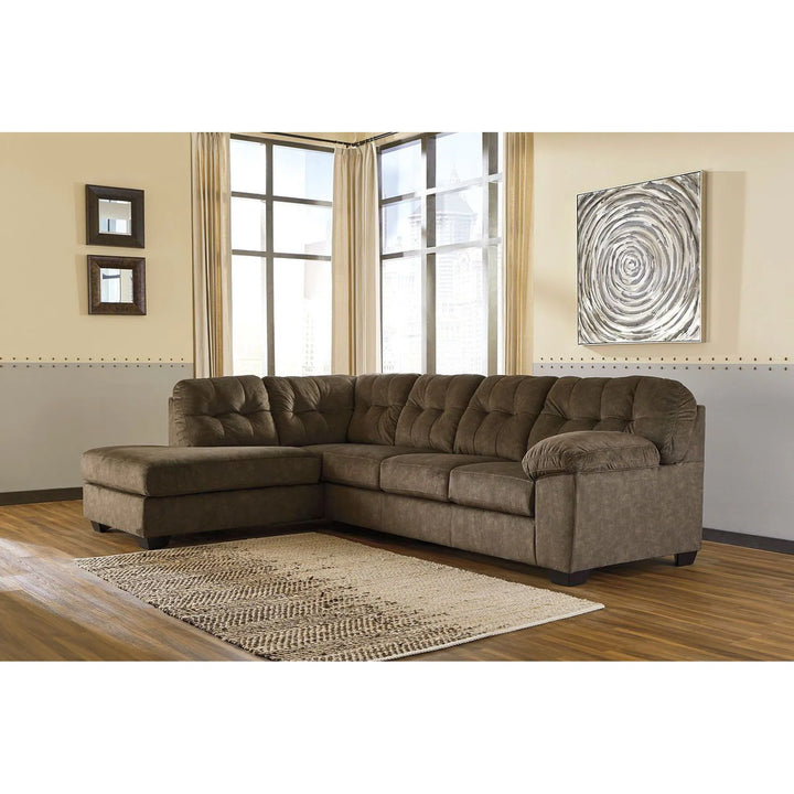 Ashley 70508/16/67 Accrington - Earth - 2-Piece Sectional with Chaise