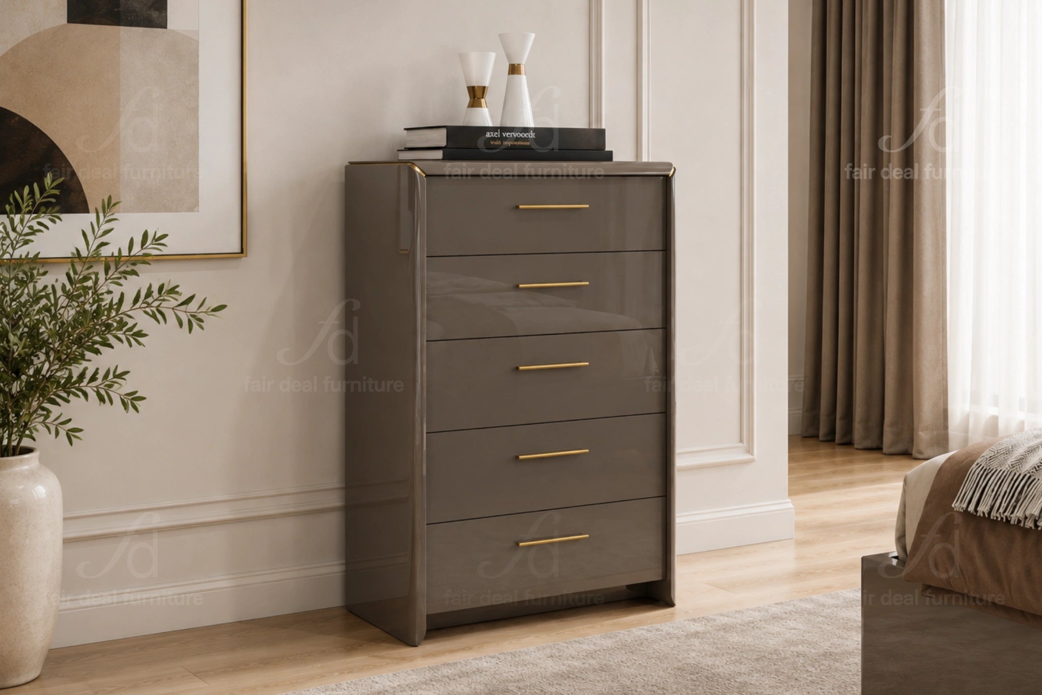 Anna Grey 5-Drawer Chest