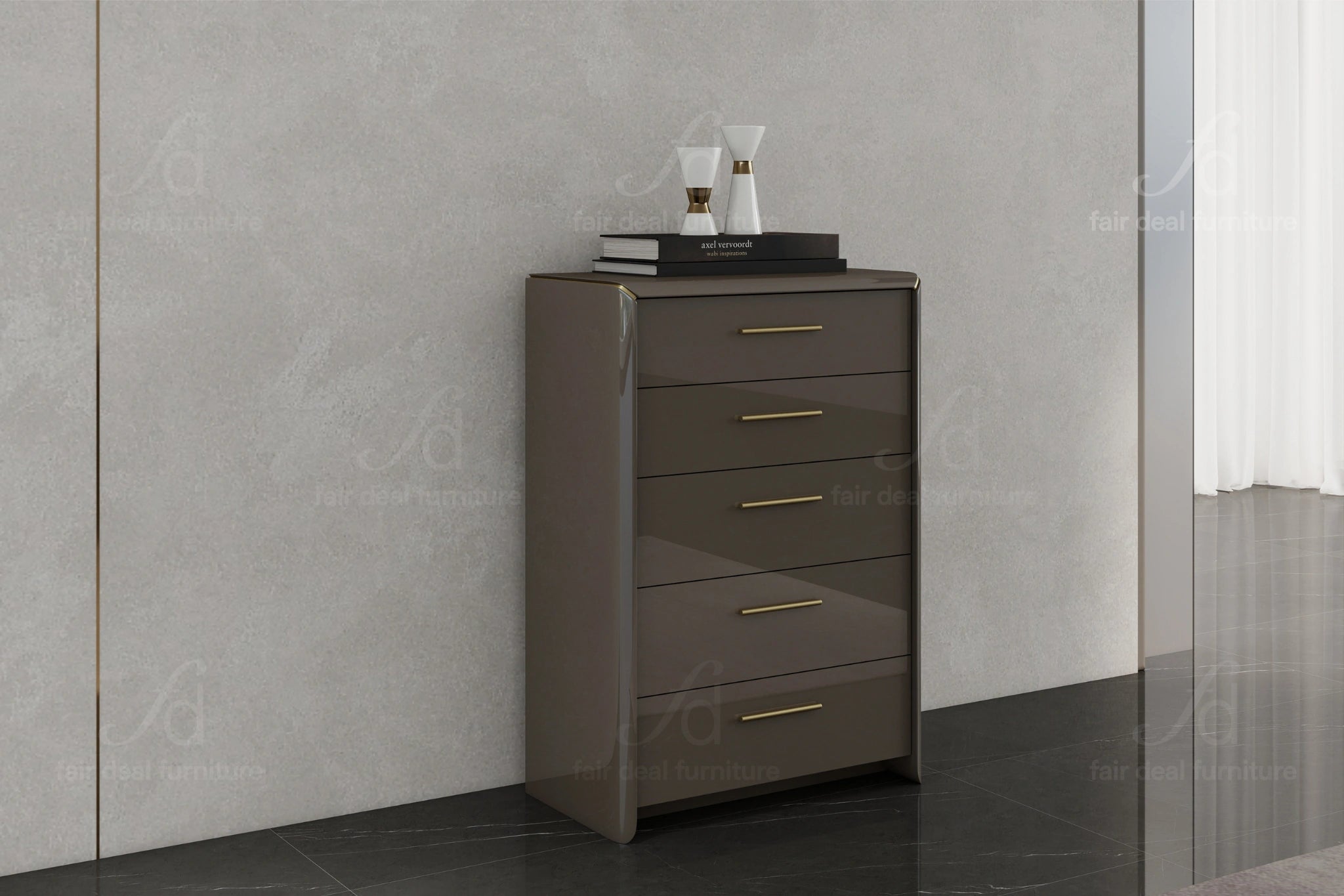 Anna Grey 5-Drawer Chest