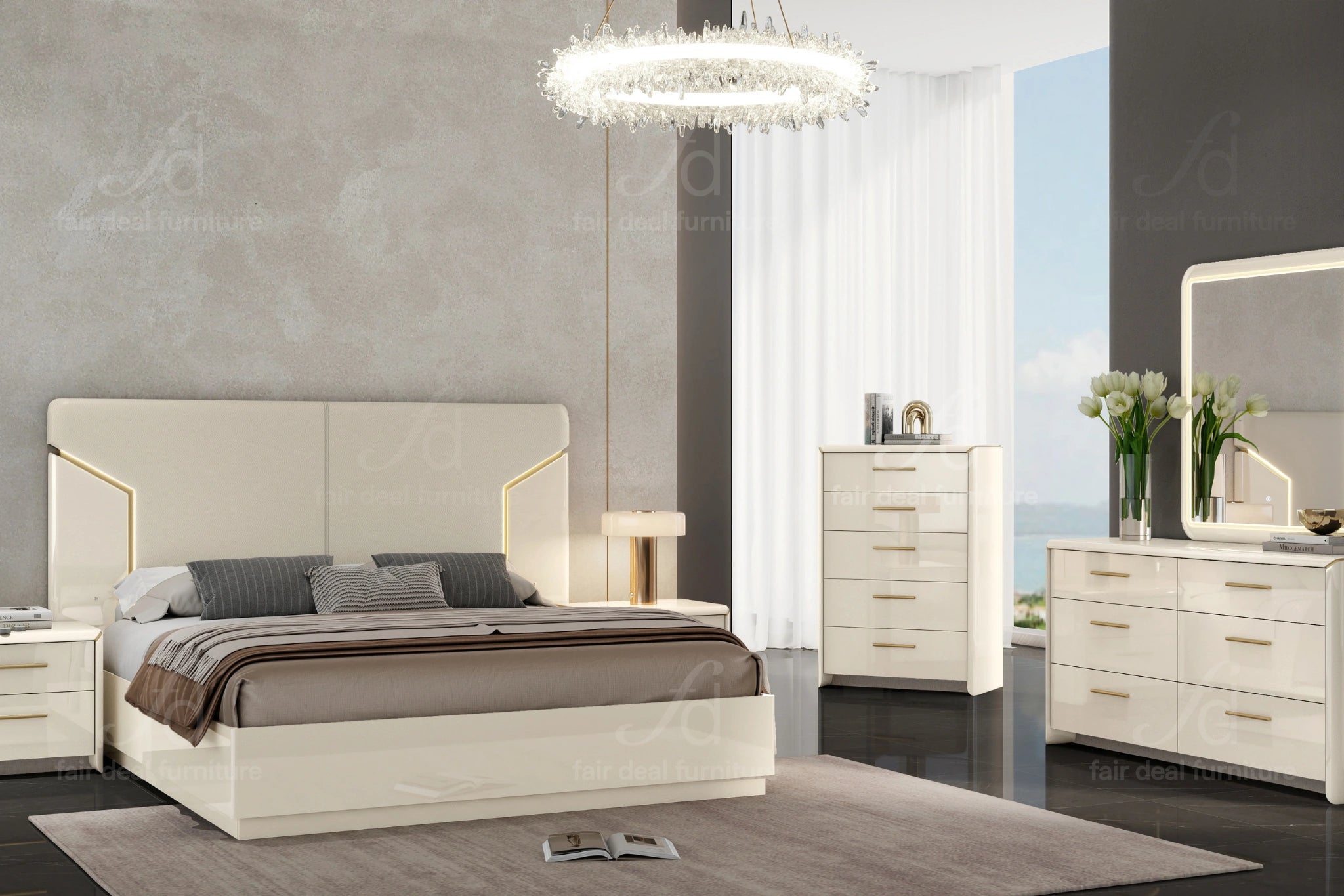 Anna 2-Drawer Nightstand