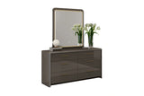 Anna Grey 6-Drawer Dresser with LED Mirror