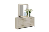 Anna 6-Drawer Dresser with LED Mirror