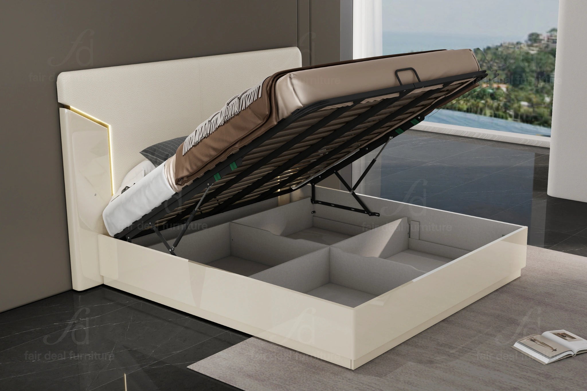 Anna LED Platform Bed
