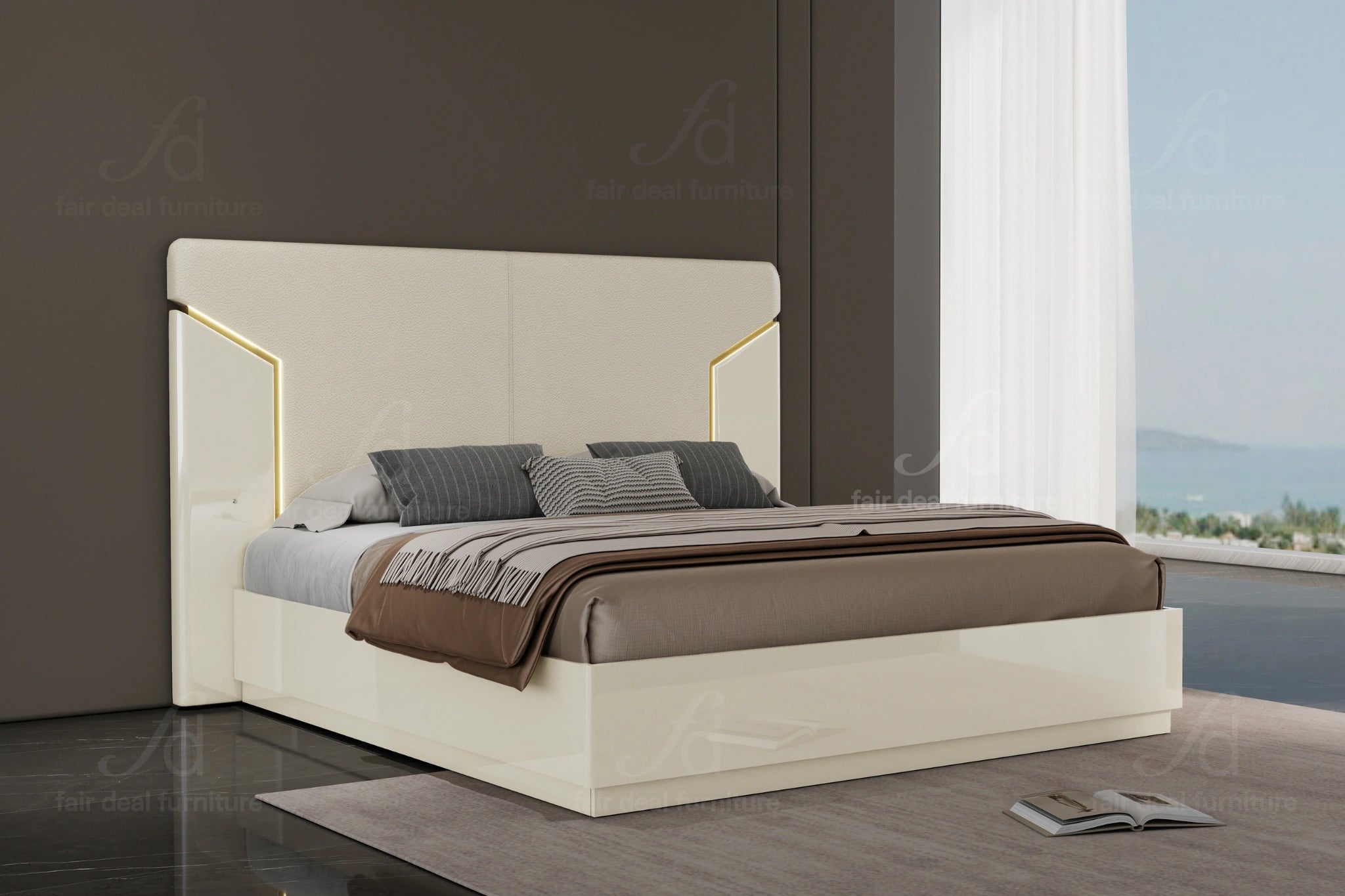 Anna LED Platform Bed