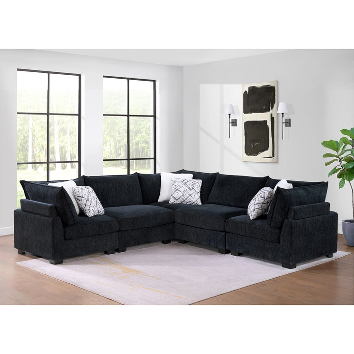 Delta Modular Sectional – Onyx Black