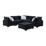 Delta Modular Sectional 6PC – Onyx Black