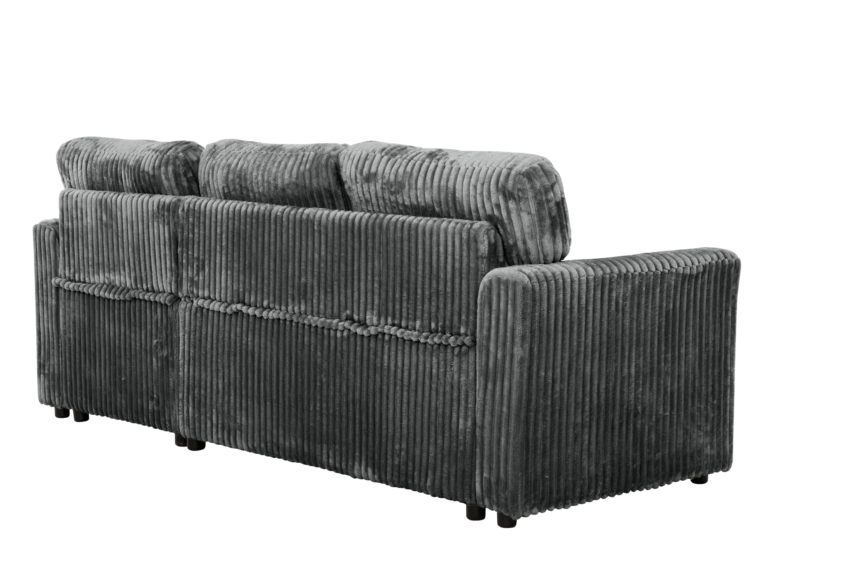 Arabella Media Sleeper – Dark Grey Sectional
