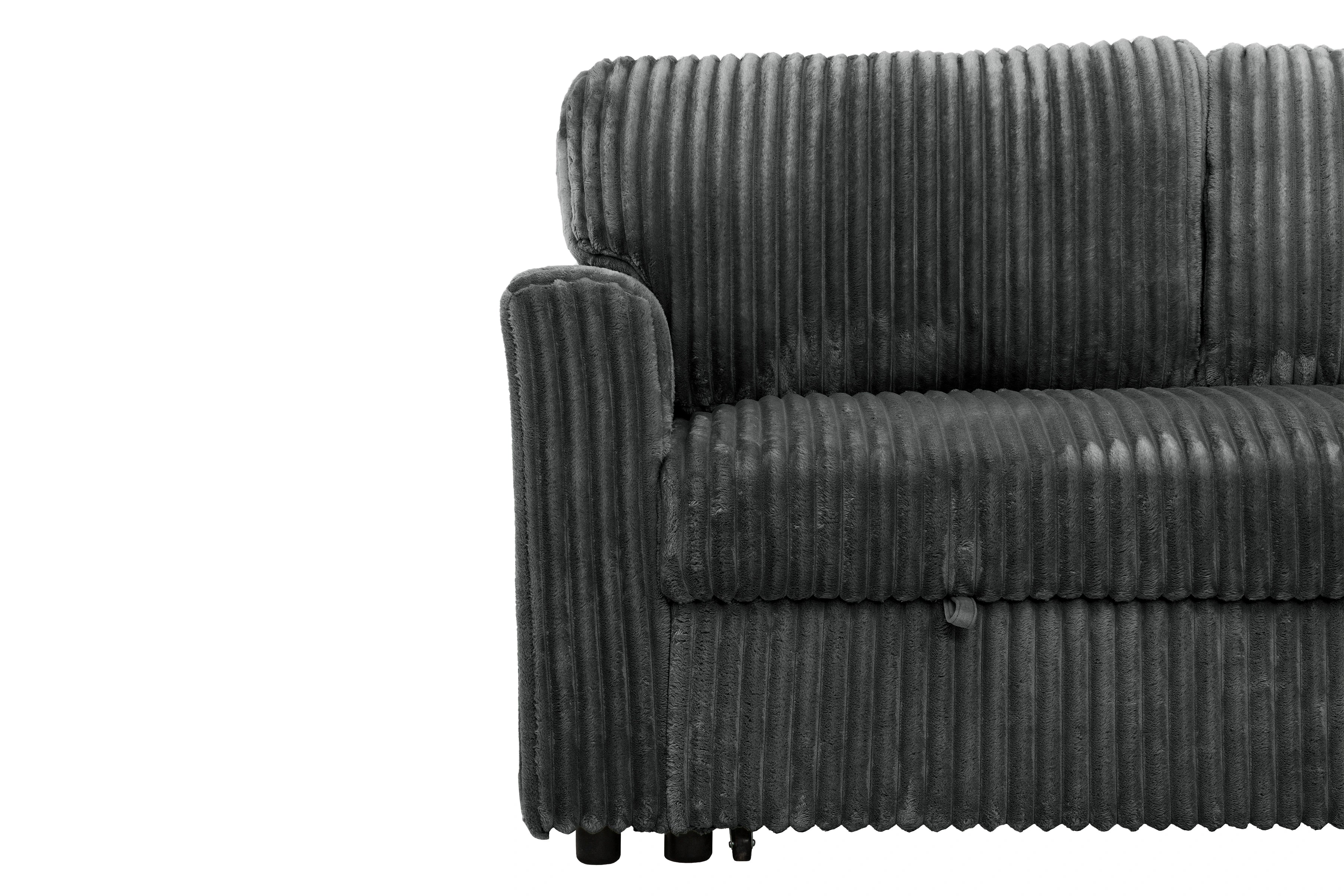 Arabella Media Sleeper – Dark Grey Sectional