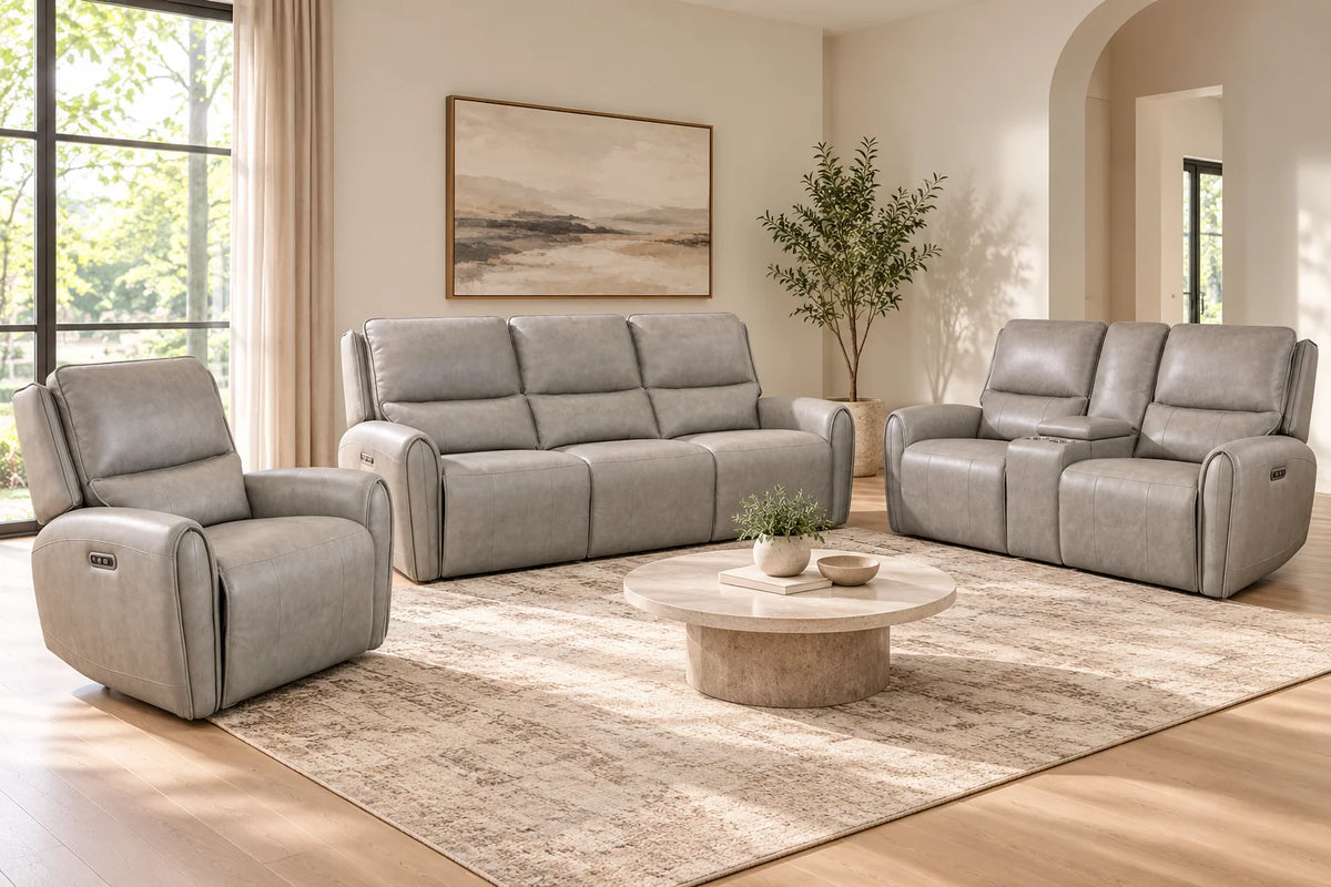 Bane Power Reclining Sofa, Loveseat & Chair Set