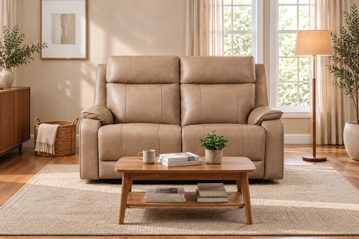 Brindle Power Reclining Loveseat – Taupe