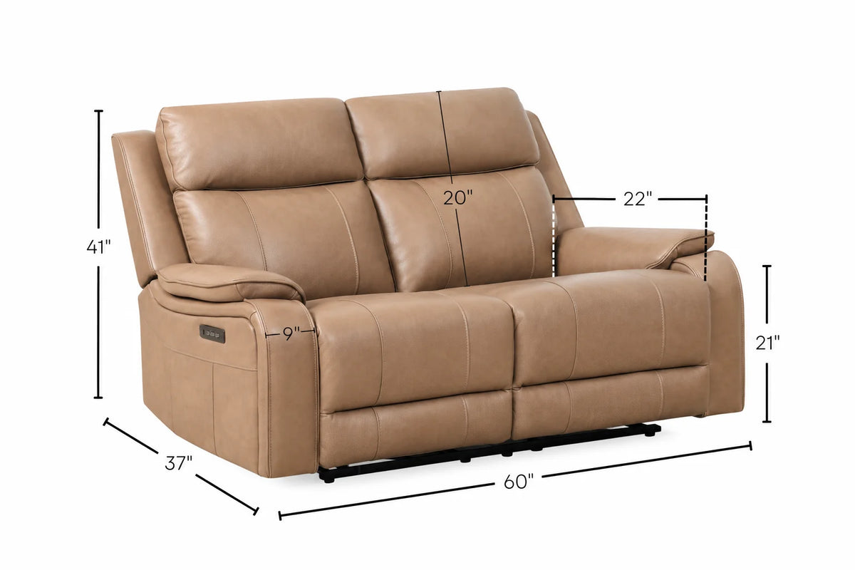 Brindle Power Reclining Loveseat – Taupe