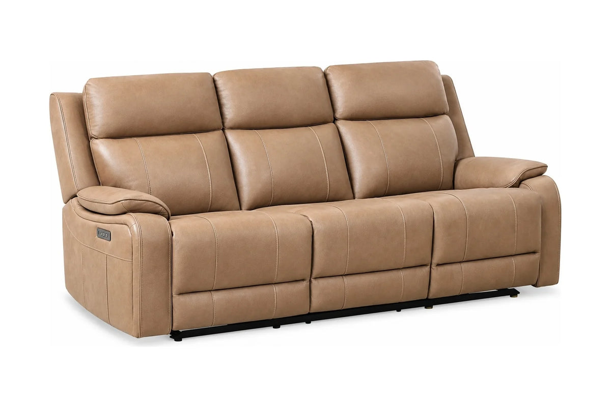 Brindle Power Reclining Sofa – Taupe