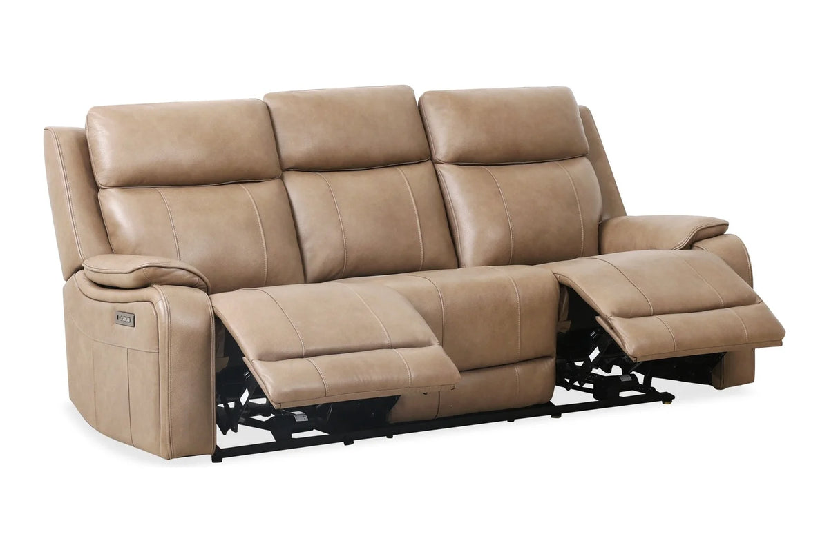 Brindle Power Reclining Sofa – Taupe