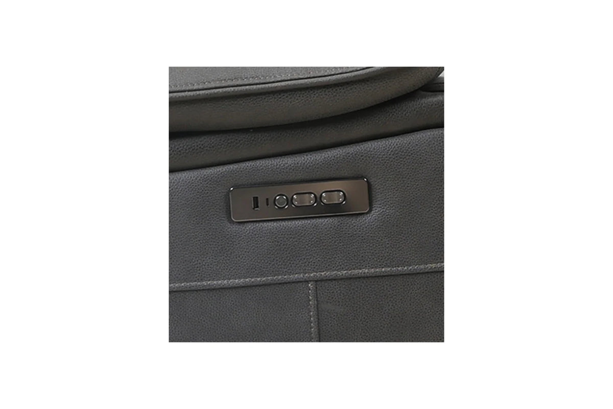 Brindle Power Reclining Sofa – Charcoal