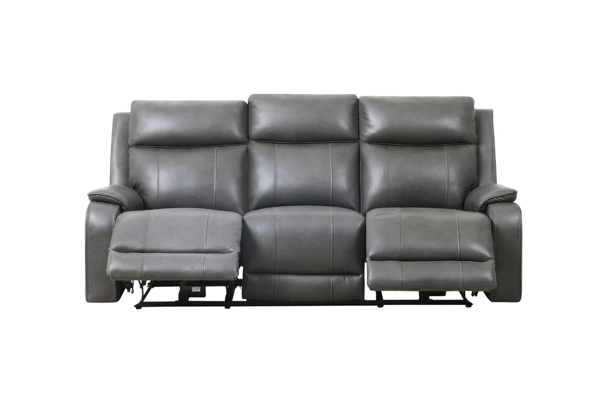 Brindle Power Reclining Sofa – Charcoal