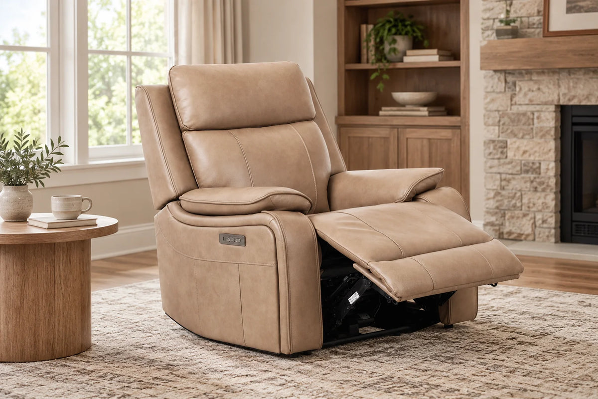 Brindle Power Recliner – Taupe