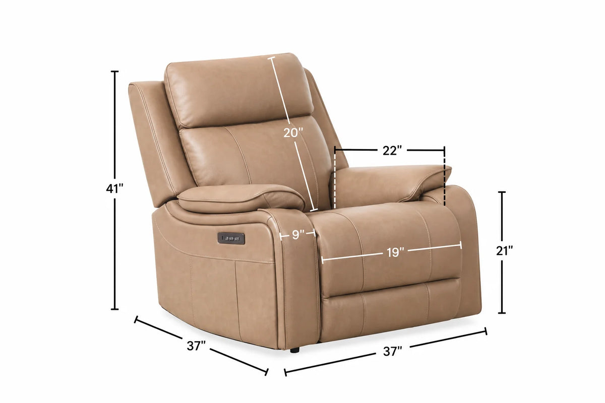 Brindle Power Recliner – Taupe