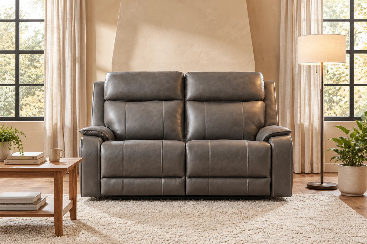 Brindle Power Reclining Loveseat – Charcoal