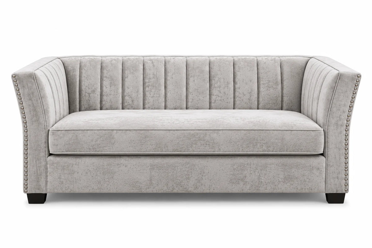 Camila Sofa, Loveseat & Chair - Silver