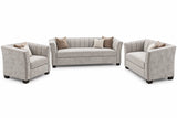 Camila Sofa, Loveseat & Chair - Silver