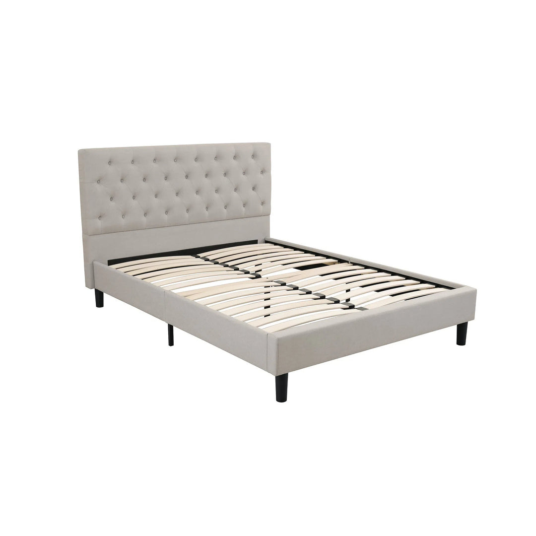 Canning Upholstered Fabric Bed