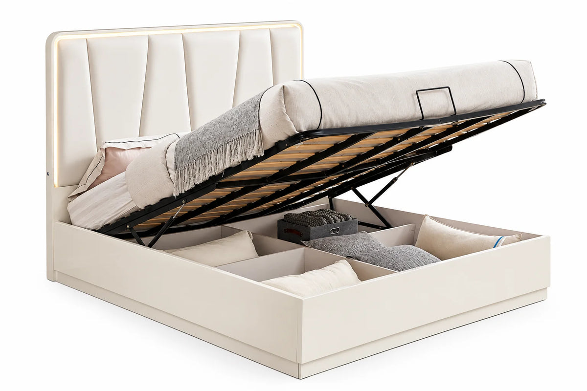 Cardiff 5 Piece Package – Queen Storage Bed
