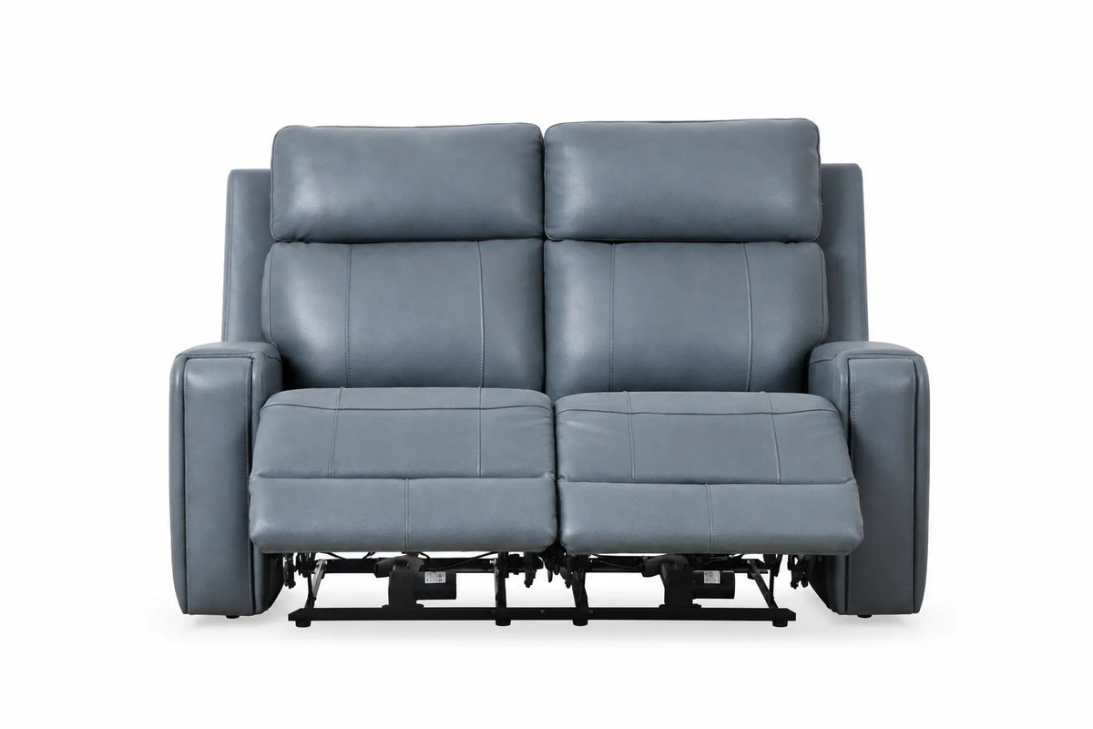 Cavron Power Reclining Loveseat – Blue
