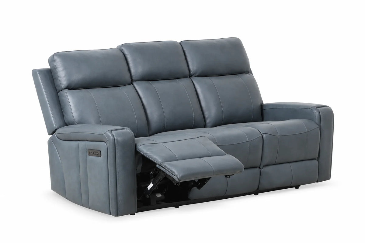 Cavron Power Reclining Sofa – Blue