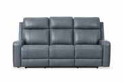 Cavron Power Reclining Sofa – Blue