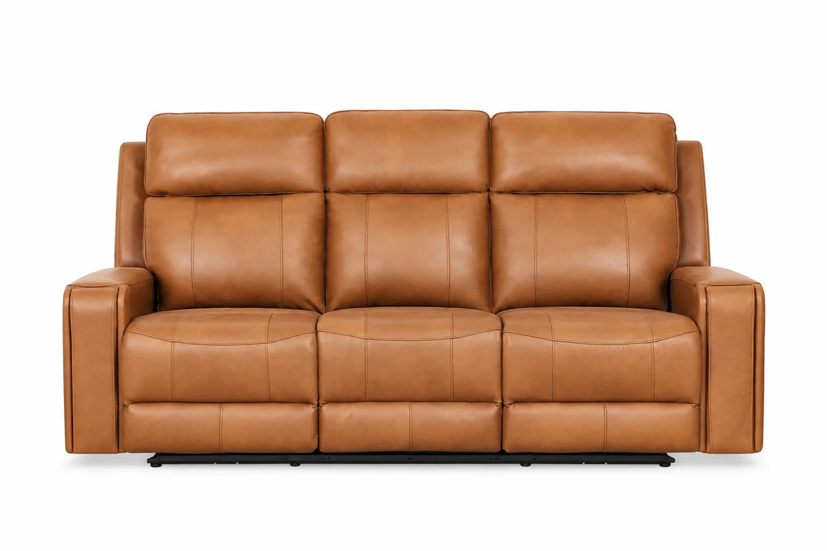 Cavron Power Reclining Sofa – Cognac