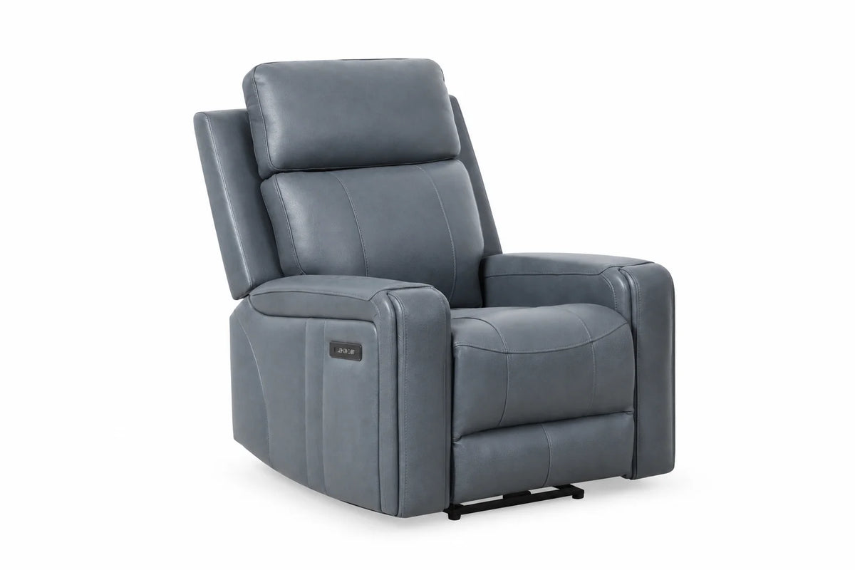 Cavron Power Recliner – Blue